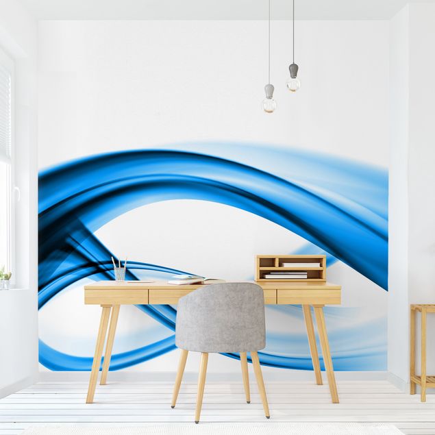 Papel de parede padrões Blue Element