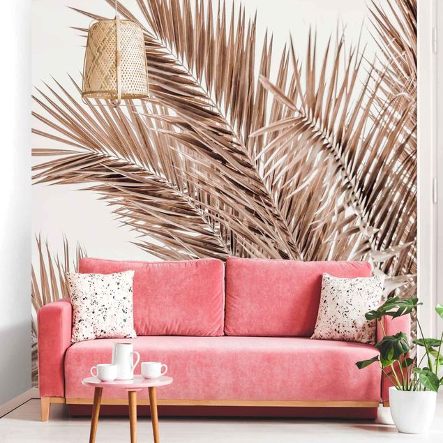 Papel de parede paisagens Bronze Coloured Palm Fronds