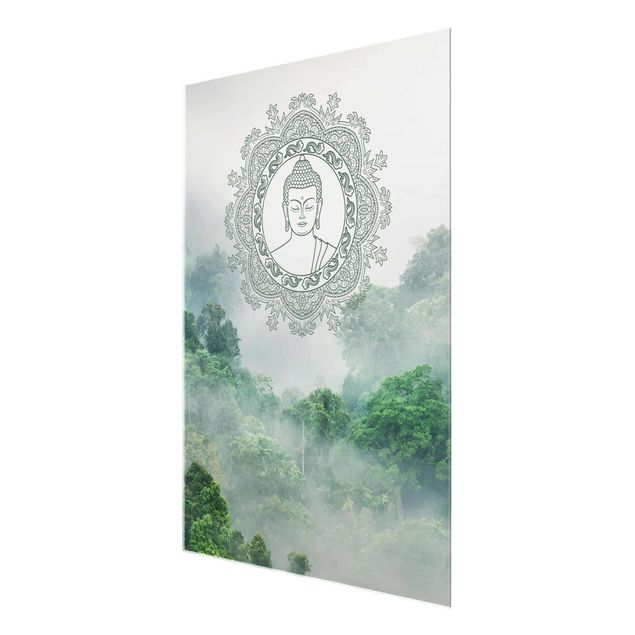 Quadros cidades Buddha Mandala In Fog