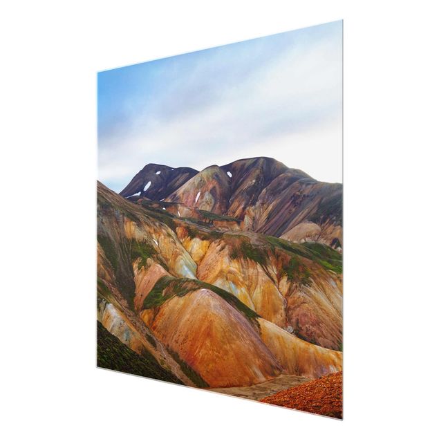 quadro da natureza Colourful Mountains In Iceland