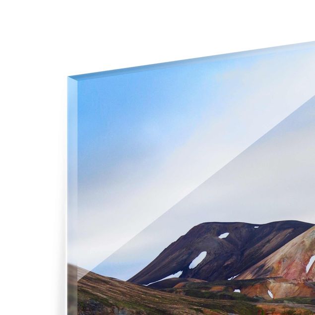 quadros decorativos para sala modernos Colourful Mountains In Iceland