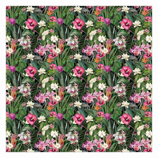 Quadros de Andrea Haase Colourful Tropical Flowers Collage