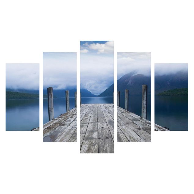 quadros 3d efeito tridimensional Nelson Lakes National Park New Zealand