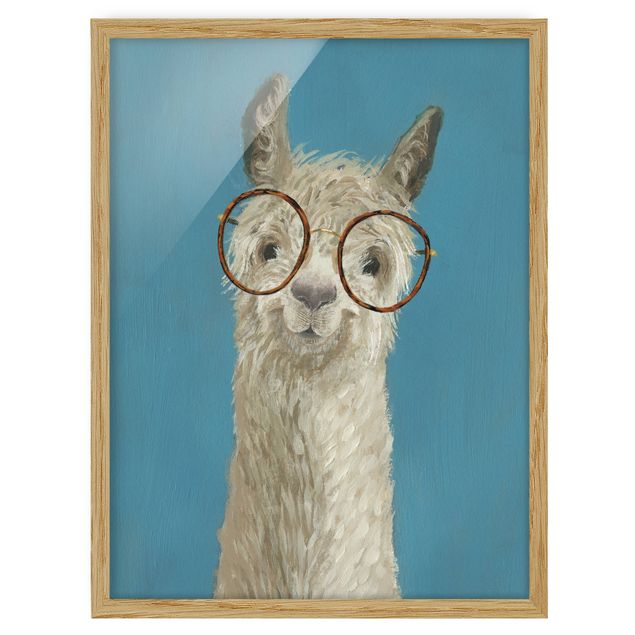 Quadros modernos Lama With Glasses I