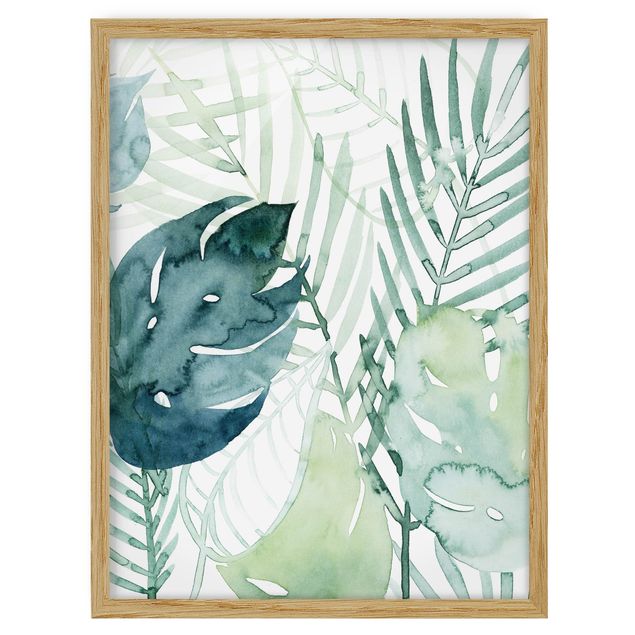 quadros flores Palm Fronds In Watercolour I