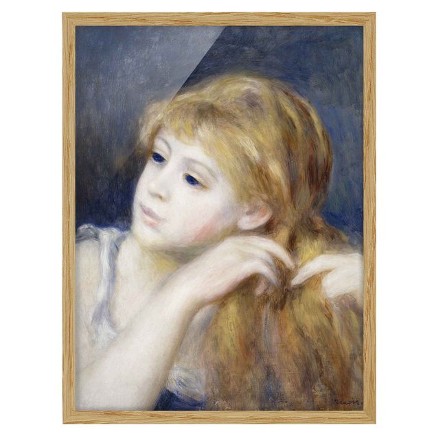 Quadros famosos Auguste Renoir - Head of a Young Woman