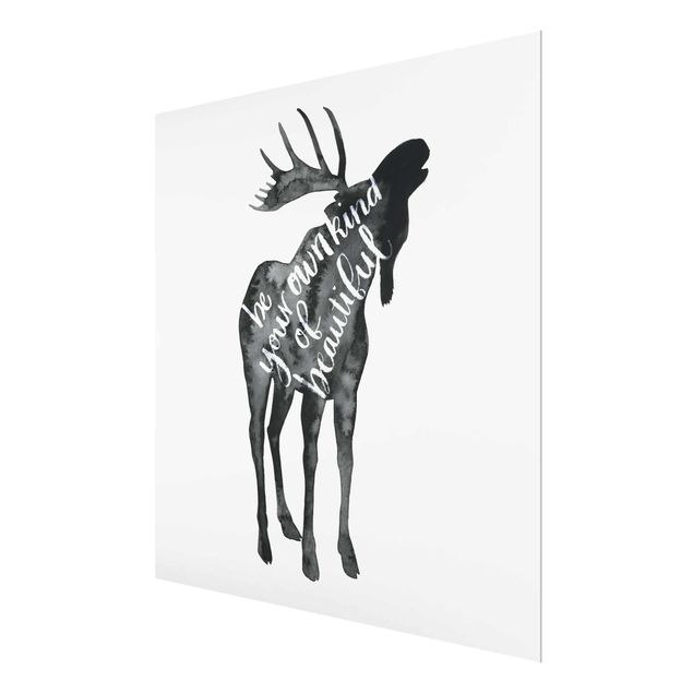 quadro de vidro Animals With Wisdom - Elk