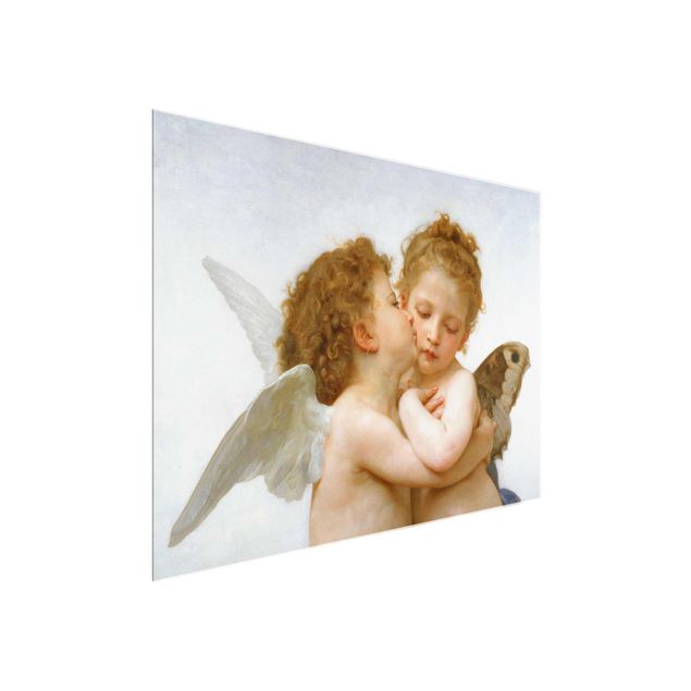 Quadros em vidro zen William Adolphe Bouguereau - The First Kiss