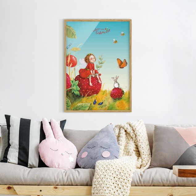quadros com frases motivacionais Little Strawberry Strawberry Fairy - Enchanting