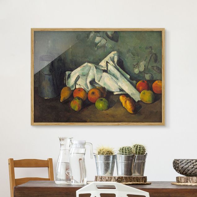 decoraçoes cozinha Paul Cézanne - Still Life With Milk Can And Apples