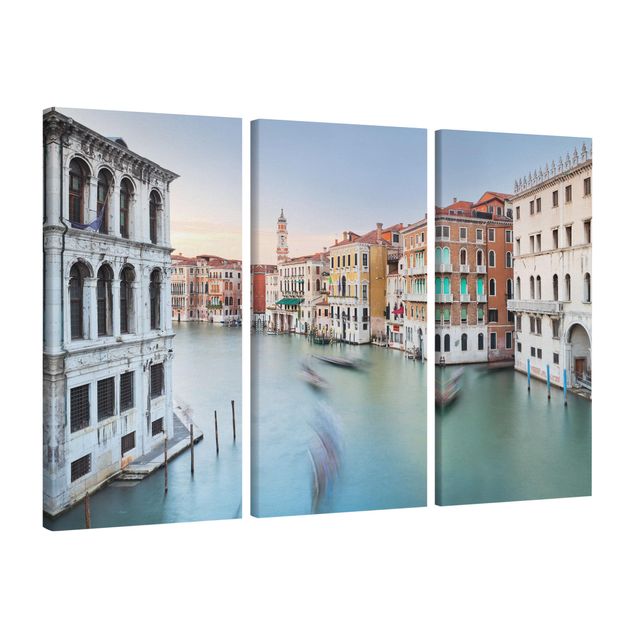 Quadros cidades Grand Canal View From The Rialto Bridge Venice