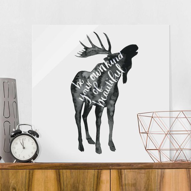 decoraçao para parede de cozinha Animals With Wisdom - Elk