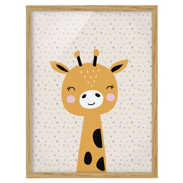 quadros modernos para quarto de casal Baby Giraffe