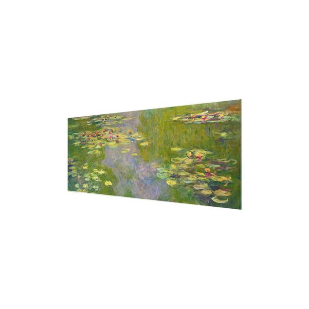 Quadros em vidro flores Claude Monet - Green Waterlilies