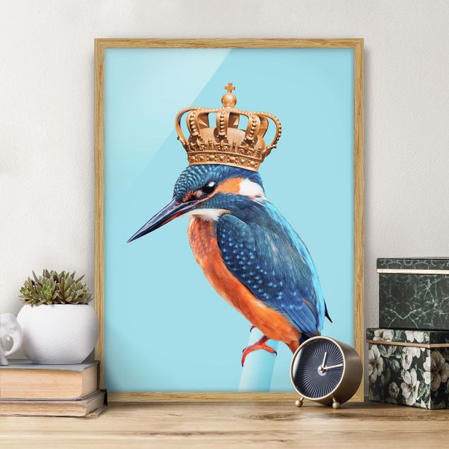 decoraçao para parede de cozinha Kingfisher With Crown