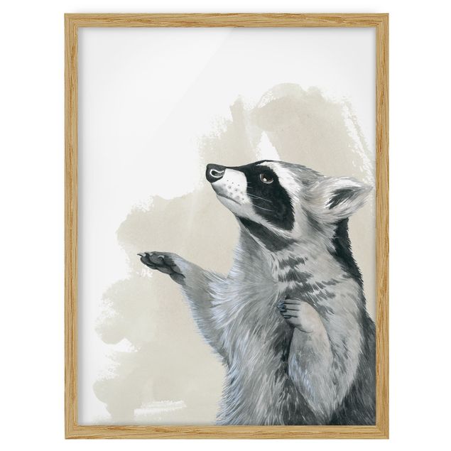Quadros modernos Forest Friends - Raccoon