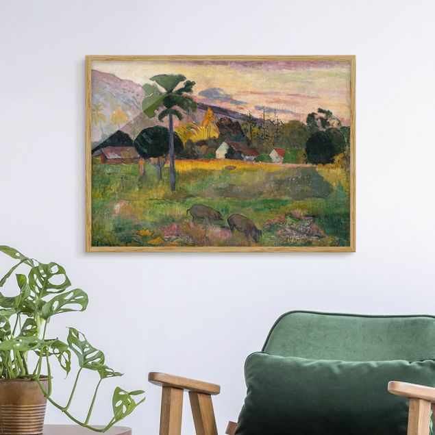 Quadros movimento artístico Impressionismo Paul Gauguin - Haere Mai (Come Here)