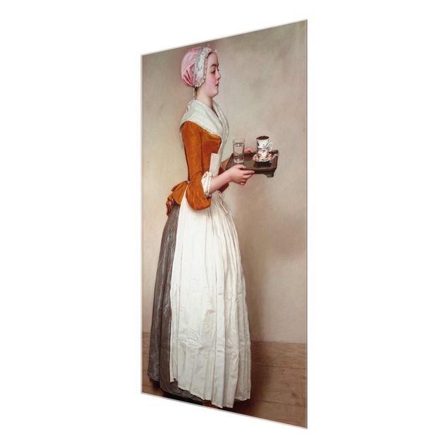 Quadros retratos Jean Etienne Liotard - The Chocolate Girl