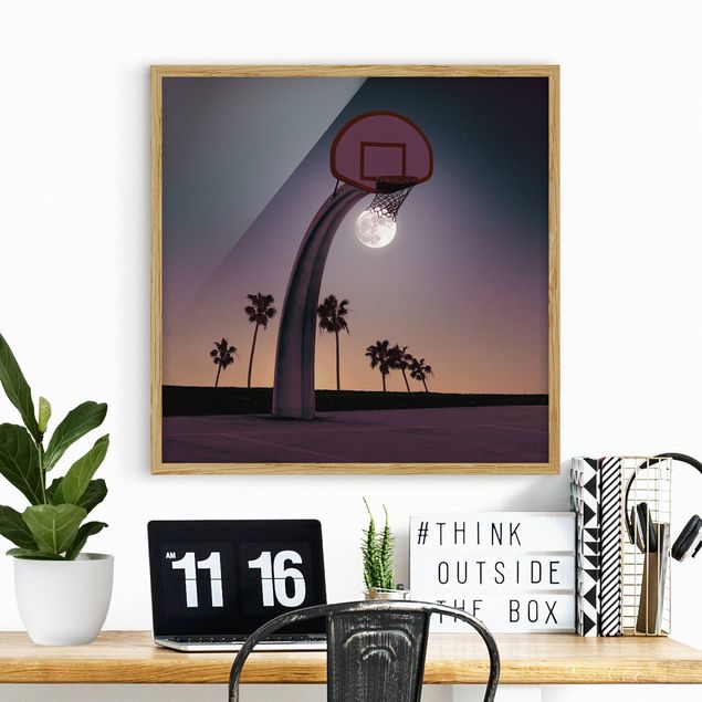 decoraçoes cozinha Basketball With Moon
