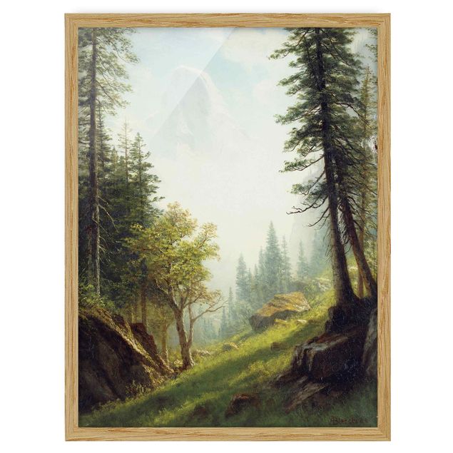 quadro com árvore Albert Bierstadt - Among the Bernese Alps