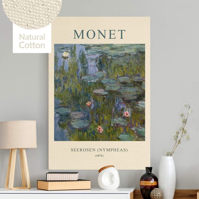 Quadros movimento artístico Impressionismo Claude Monet - Waterlilies (Nymphaeas) - Museum Edition