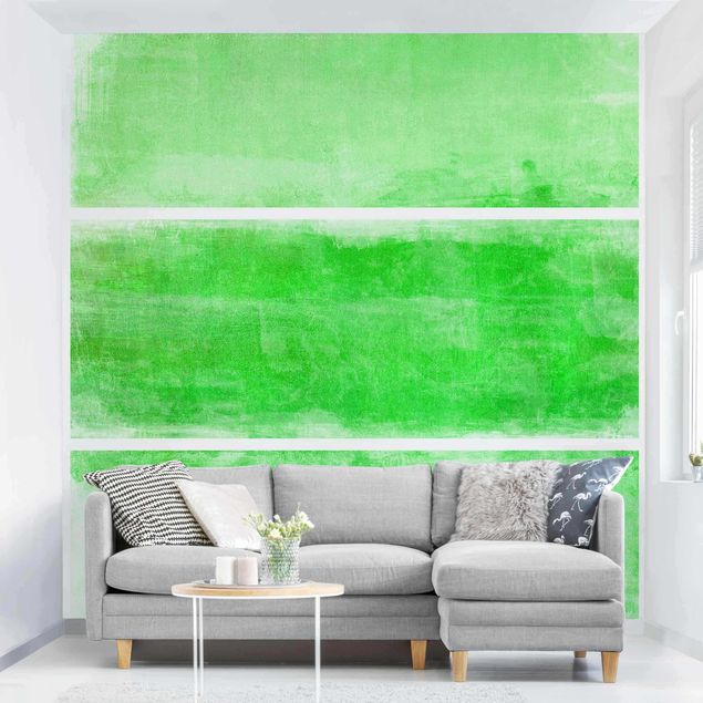 papel de parede com riscas Colour Harmony Green
