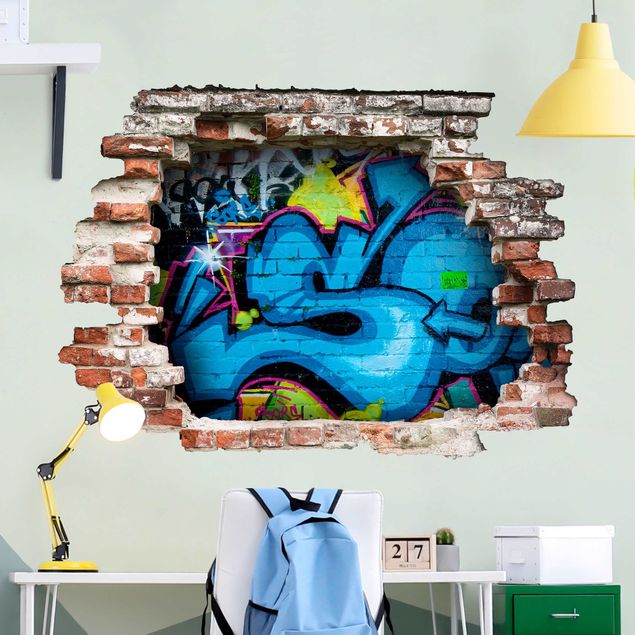 Autocolantes de parede 3D Colours of Graffiti