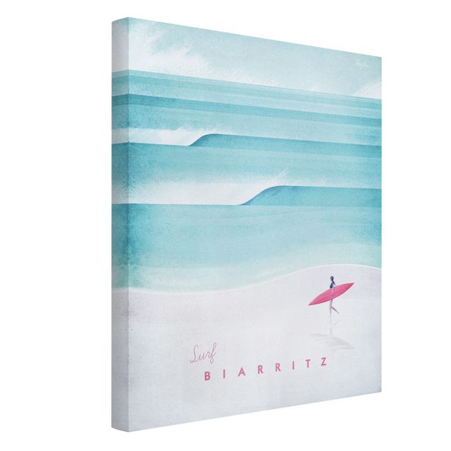 Quadros praia Travel Poster - Biarritz