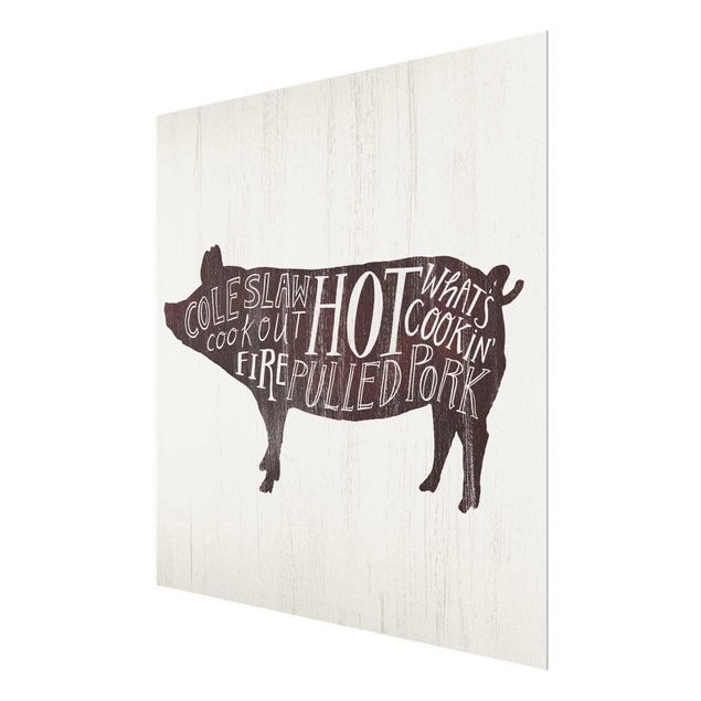 decoração quadros Farm BBQ - Pig