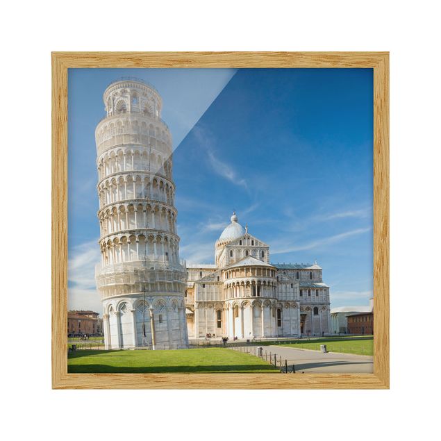 quadros decorativos para sala modernos The Leaning Tower of Pisa