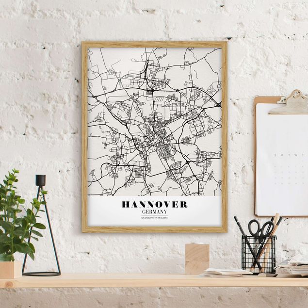 decoraçao cozinha Hannover City Map - Classic