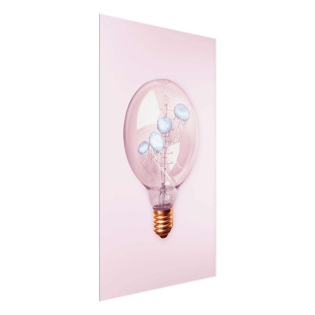 Quadros modernos Light Bulb With Jellyfish