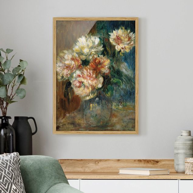 Quadros movimento artístico Impressionismo Auguste Renoir - Vase of Peonies