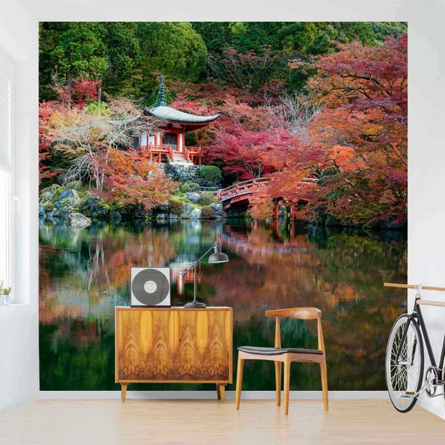 papel de parede com paisagem Daigo Ji Temple In The Fall