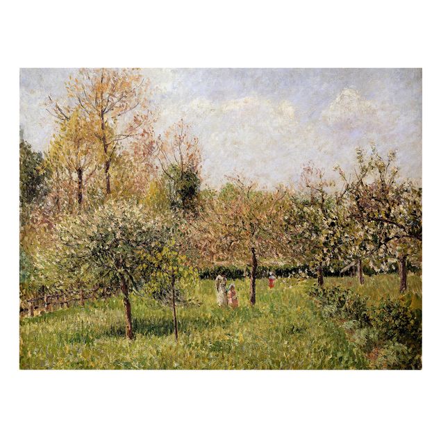 Quadros movimento artístico Pós-impressionismo Camille Pissarro - Spring In Eragny
