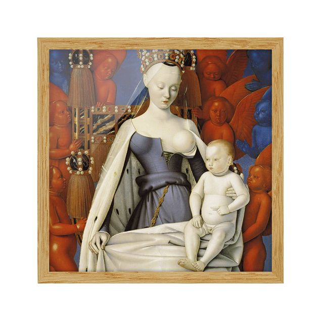 Quadros retratos Jean Fouquet - Madonna and Child
