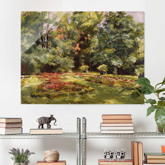 quadro da natureza Max Liebermann - Flower Terrace Wannseegarten