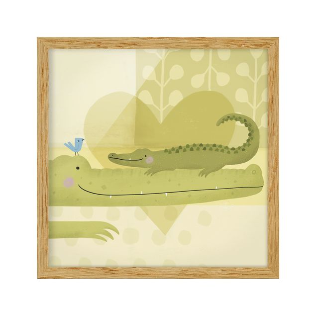 quadros modernos para quarto de casal Mum And I - Crocodiles