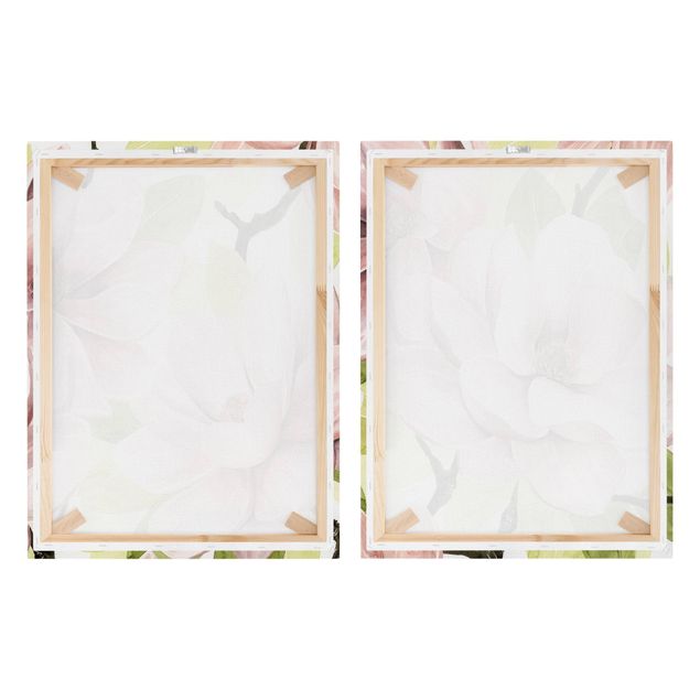 telas decorativas para paredes Magnolia Blush Set I