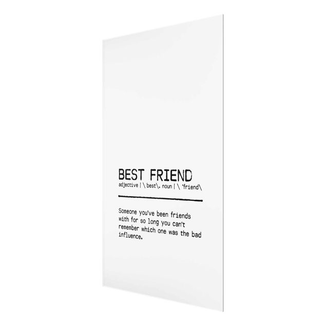 Quadros em vidro Definition Best Friend