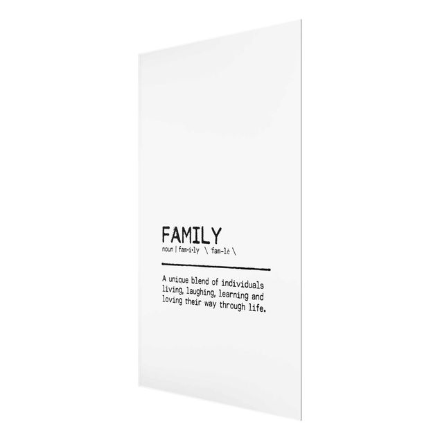 quadro de vidro Definition Family Unique