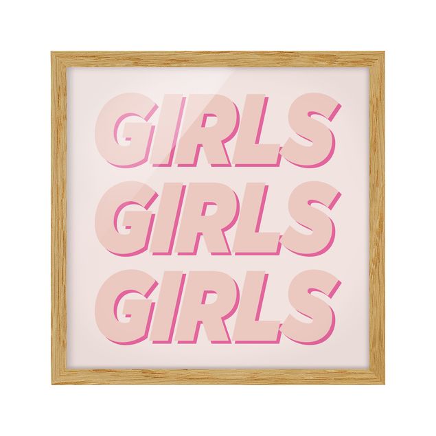 quadros decorativos para sala modernos Girls Girls Girls