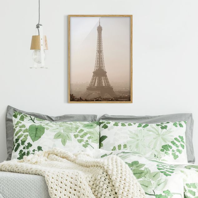 Quadros com moldura vintage Tour Eiffel