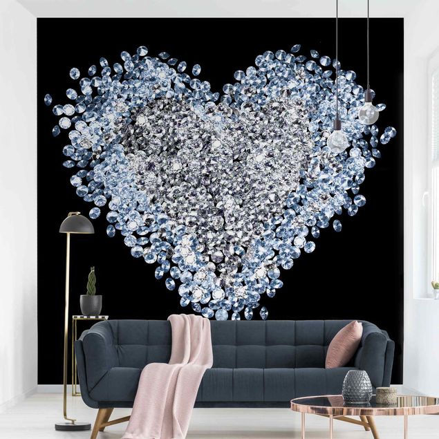 decoraçao para parede de cozinha Diamond Heart