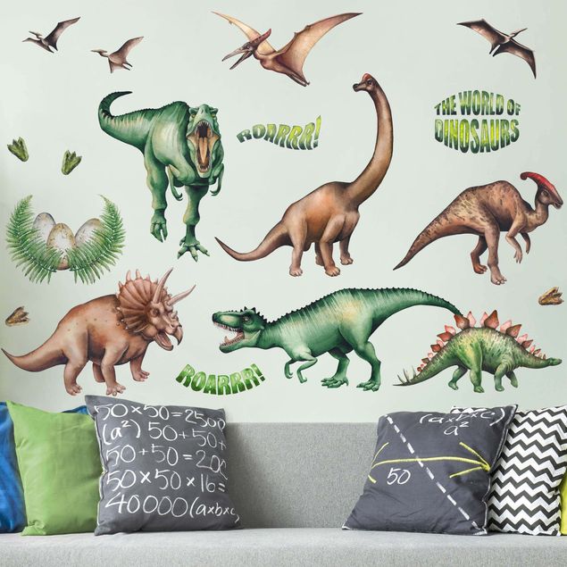 decoração quarto bebé The world of dinosaurs