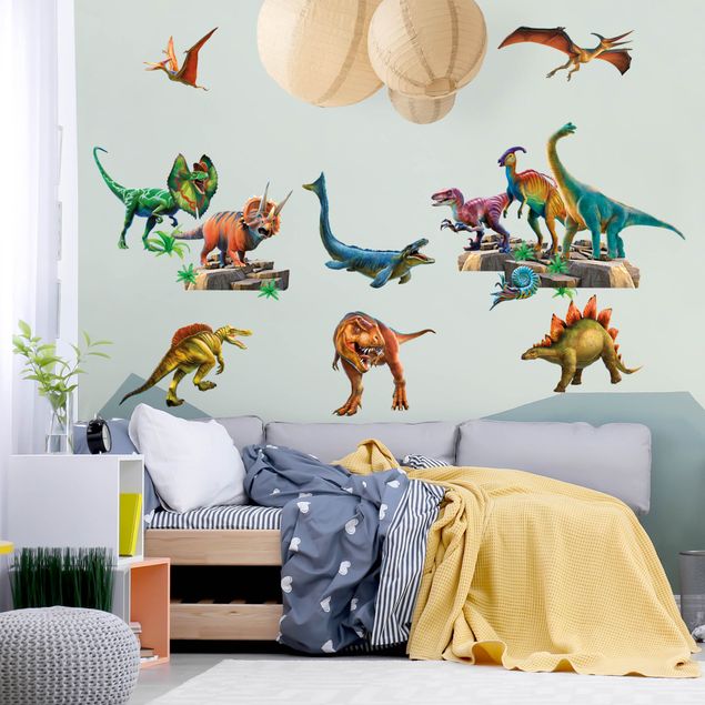 Autocolantes de parede animais Dinosaur Mega Set