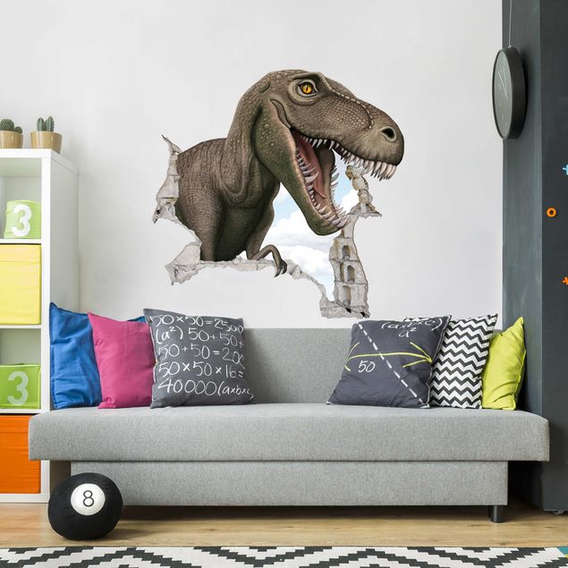 Autocolantes de parede 3D Dinosaur T - Rex