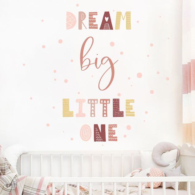decoração quarto bebé Dream Big Little One Light Pink