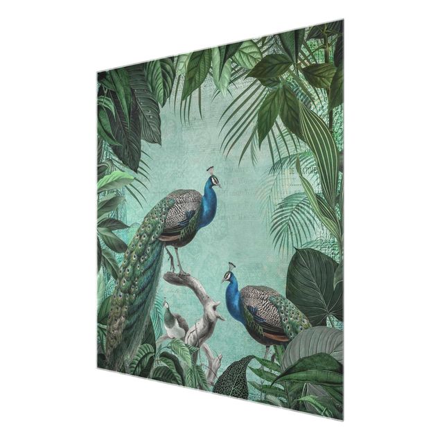 Quadros de Andrea Haase Shabby Chic Collage - Noble Peacock
