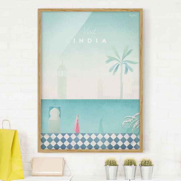 Quadros Ásia Travel Poster - India